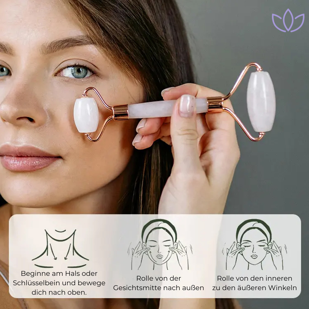 Glovéa anti Falten Roller + Gua Sha Massage-Schaber
