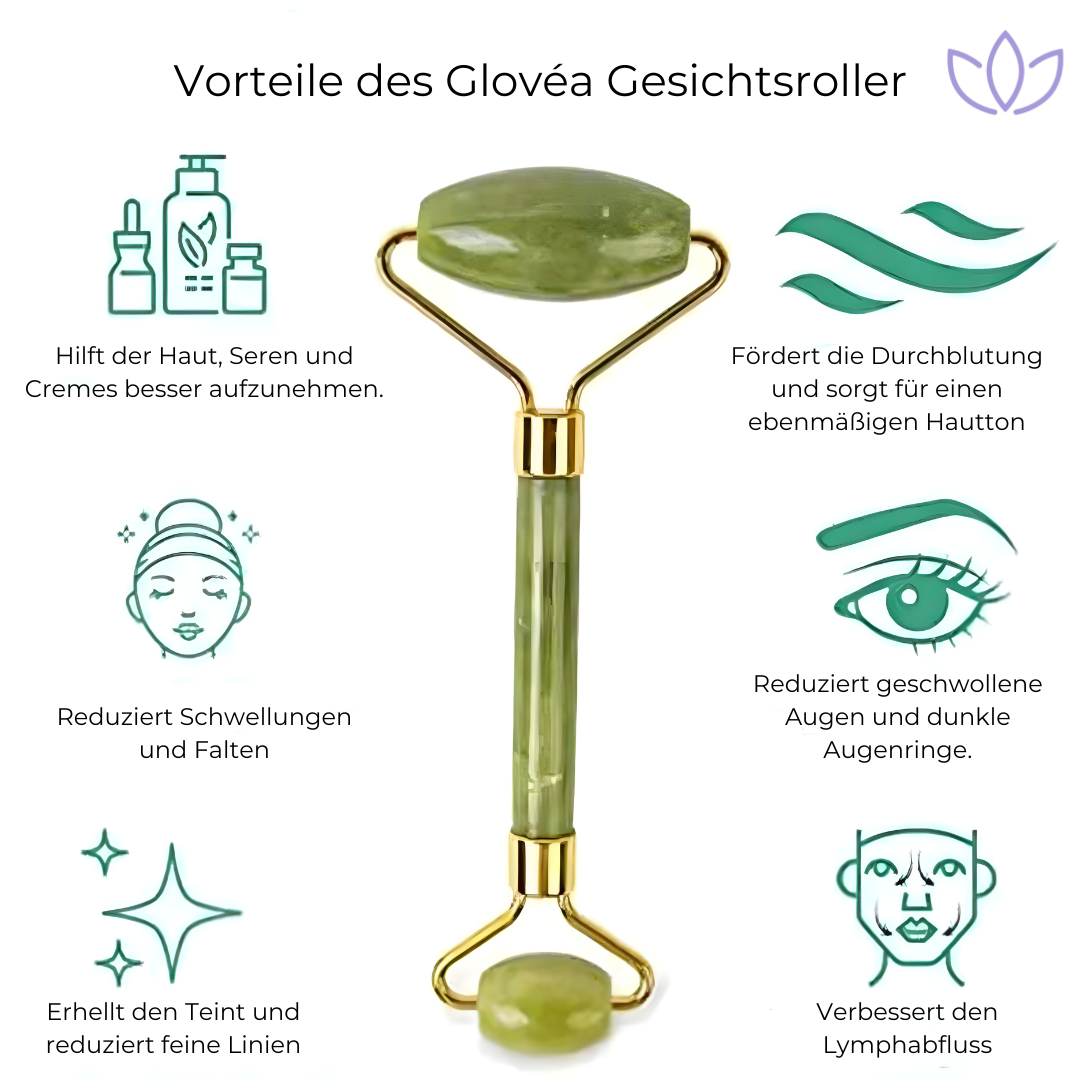 Glovéa anti Falten Roller + Gua Sha Massage-Schaber