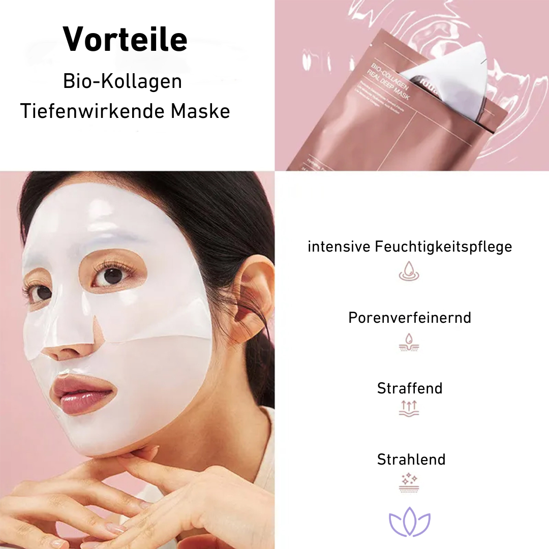 Glovéa® Koreanische Bio-Kollagen-Gesichtsmaske