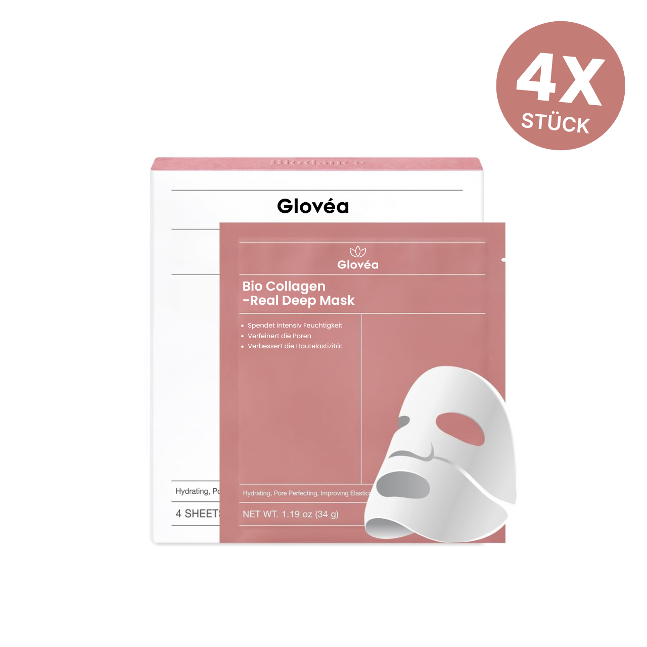 Glovéa® Koreanische Bio-Kollagen-Gesichtsmaske